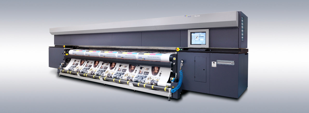 Large Format Printing Roll to Roll - Durst Rho 512R - Extra-wide 12-pictoliter UV inkjet printer with Variodrop technology